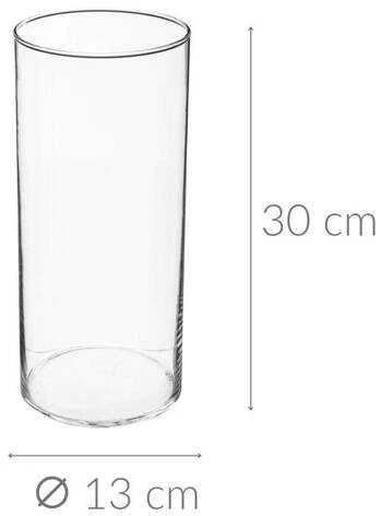 Atmosphera CYLINDER stiklinė vaza, 30 cm
