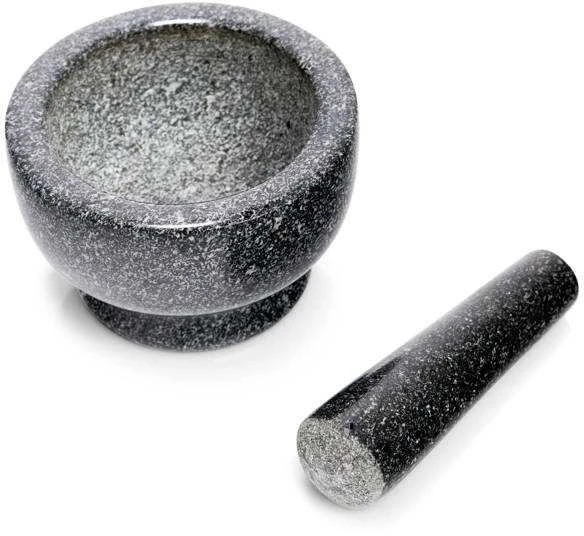 Zeller Present Dark Tamsaus granito spalvos virtuvinis skiedinys GRANIT su grūstuvu, ZELLER