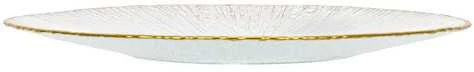 Home Styling Collection Essteller Lėkštė Serviravimo Lėkštė Stiklo Aukso 30 cm