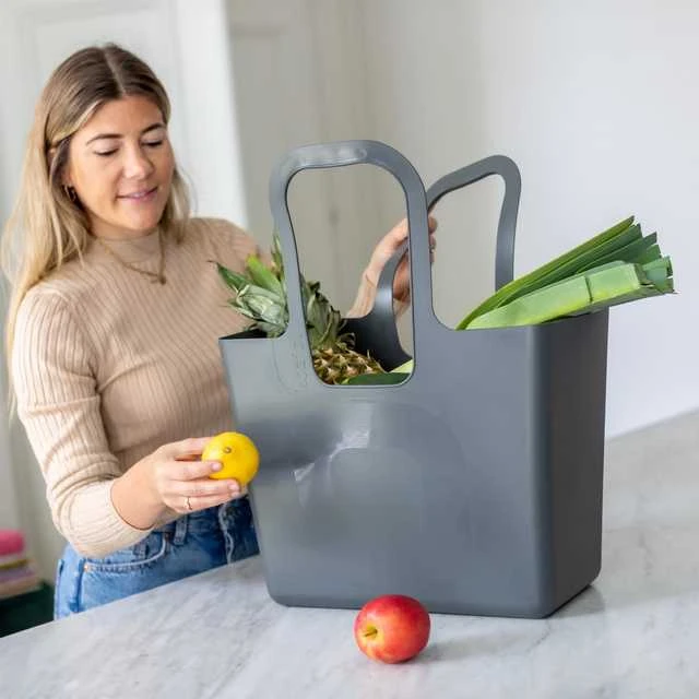 Daugiafunkcinis pirkinių krepšys, paplūdimio TASCHE XL - baltas, KOZIOL