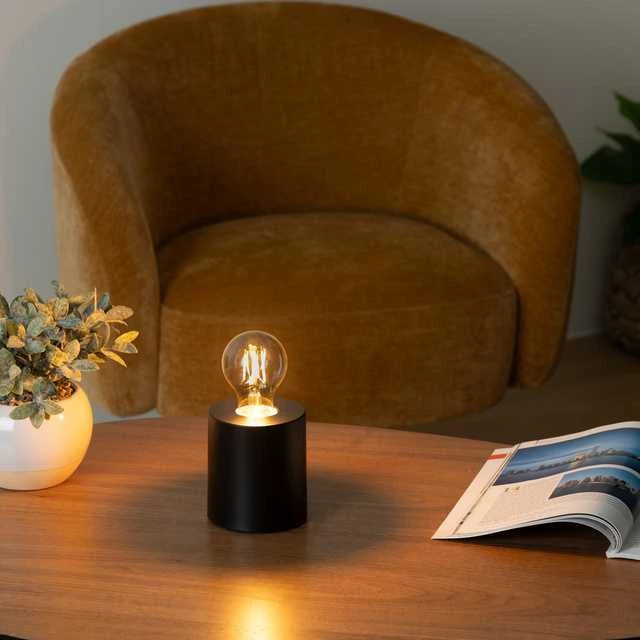 Atmosphera Decorative bulb TUBE NOIR, 10 cm, color juodas