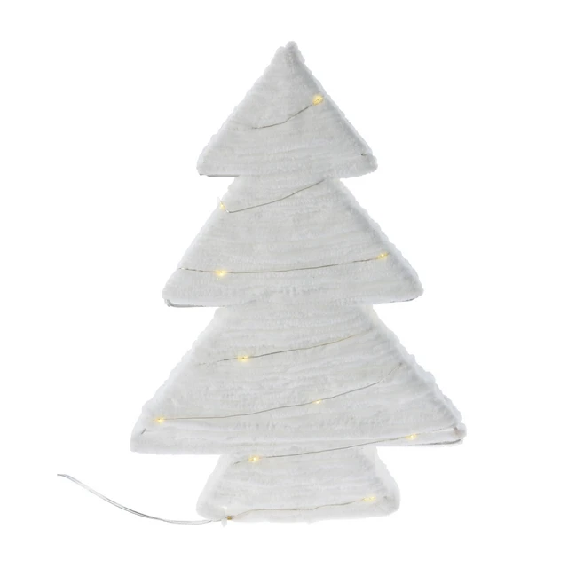 Home Styling Collection Dekoratyvinė audinio eglutė su LED, 30 cm