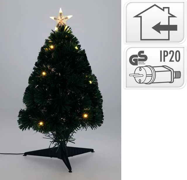 Home Styling Collection Dekoratyvinė eglutė iš šviesolaidžio, 60 cm