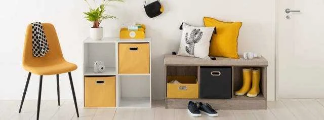 5five Simply Smart Dekoratyvinė lentyna, balta, 2 skyriai, aukštis 67,6 cm