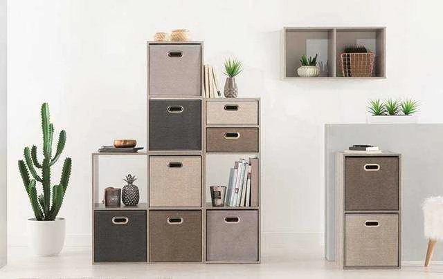 5five Simply Smart Dekoratyvinė lentyna, knygų lentyna, 6 lentynos, ruda, aukštis 100 cm.