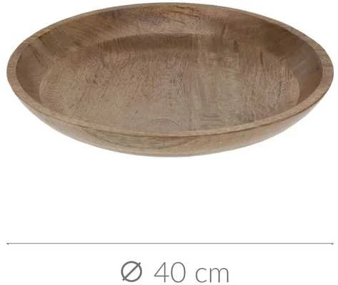 KOOPMAN Dekoratyvinis dubuo iš mango medienos, Ø 40 cm
