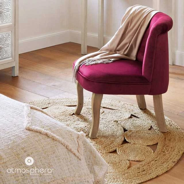 ATMOSPHERA Carpet Dekoratyvinis kilimas iš džiuto, Ø 120 cm, apvalus