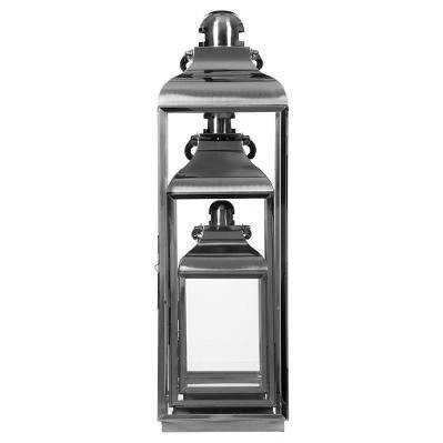 Atmosphera Dekoratyvinis žibintas, žibintas, žvakidė, metalinis, 3 vnt