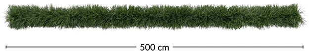 Dekoracja świąteczna Atmosphera Girlanda świąteczna gęsta Tris, 6 warstw, 500 cm