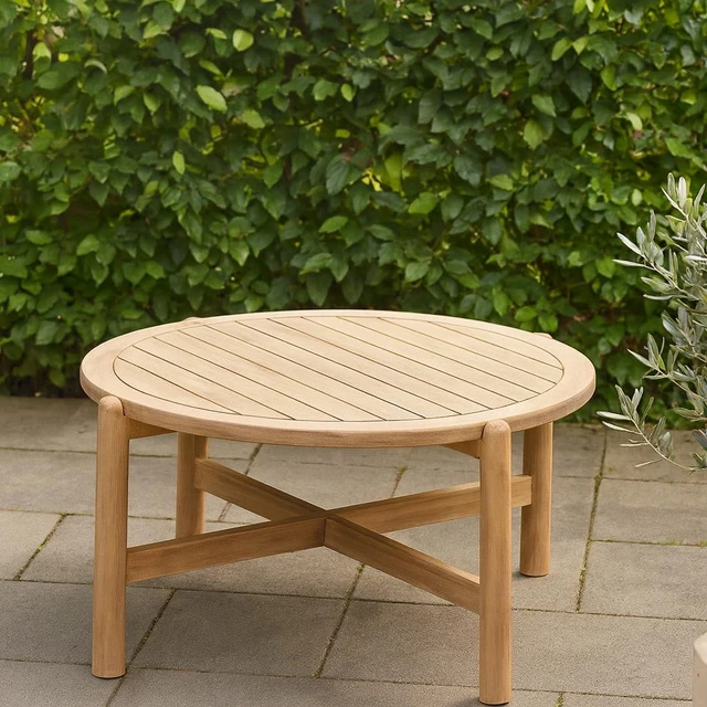 DLGTP DEONA kavos staliukas, sodo, Ø 80 cm, akacijos medienos