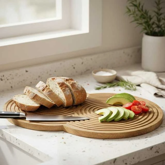 Home Styling Collection Mango medienos pjaustymo lentelė 49 x 33 cm