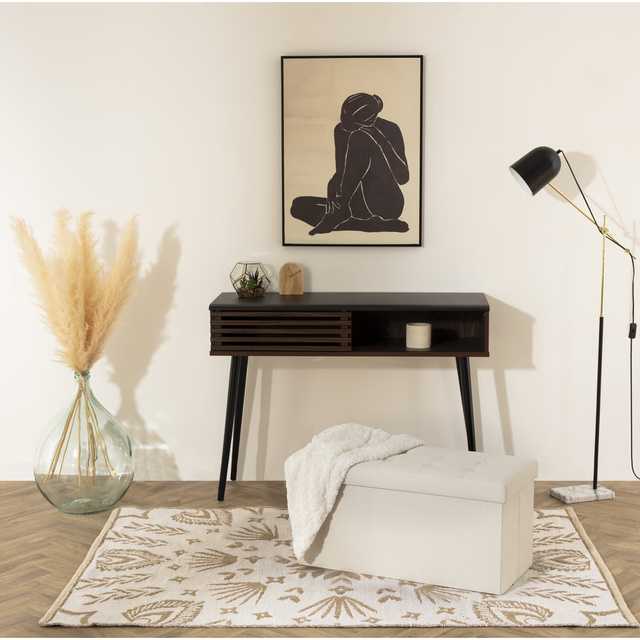 Atmosphera ottoman. sand color. 76 cm x 38 cm x 38 cm