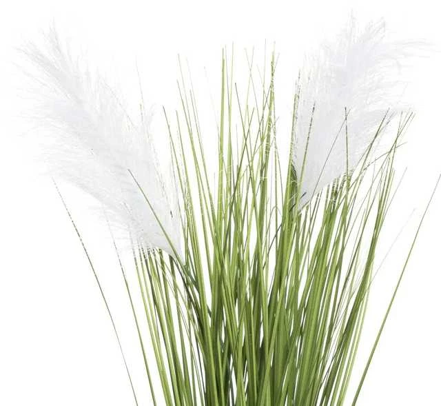 Atmosphera Dirbtinė dekoratyvinė žolė cementiniame vazone, aukštis 70 cm