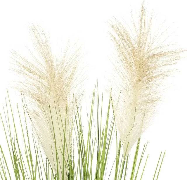 Atmosphera Dirbtinė dekoratyvinė žolė cementiniame vazone, aukštis 70 cm