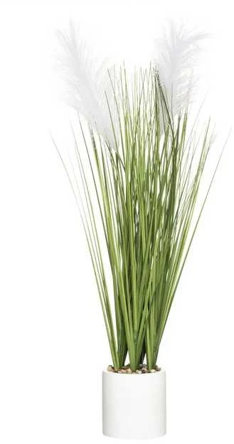 Atmosphera Dirbtinė dekoratyvinė žolė cementiniame vazone, aukštis 70 cm