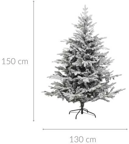 Fééric Lights and Christmas Dirbtinė eglutė ant metalinio stovo, apsnigta, 150 cm