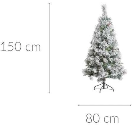 Dirbtinė eglutė su apsnigtomis šakelėmis, 150 cm
