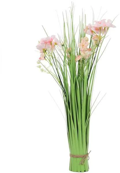 Dirbtinis žolės ir gėlių pavyzdys, 60 cm