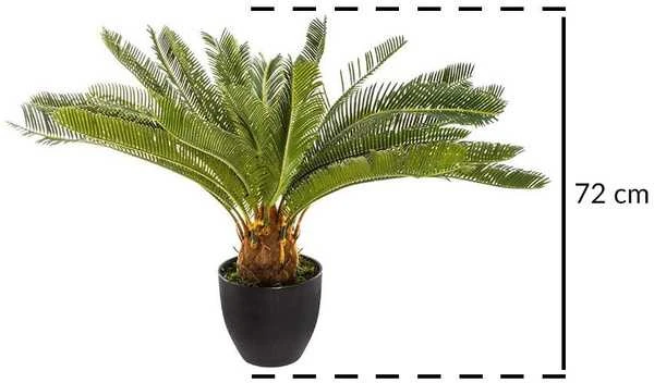 Atmosphera Dirbtinis augalas vazone PALMA CYKAS, stulpas, 72 cm