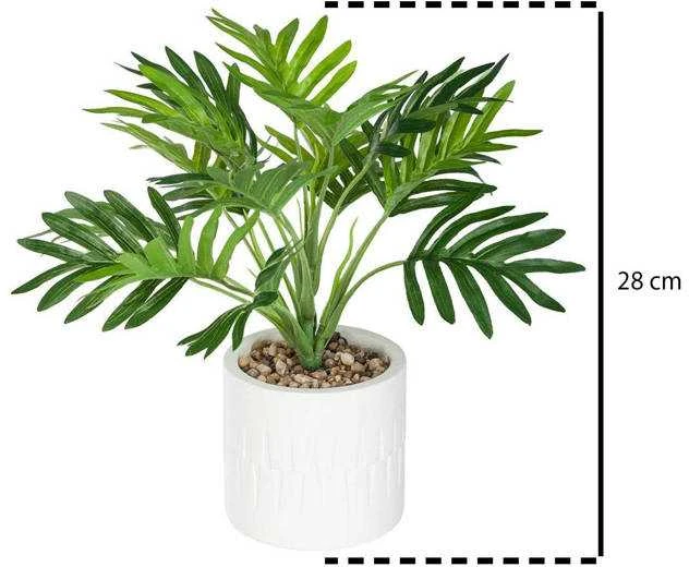 Atmosphera Dirbtinis delnas vazonėlyje ETNIK, 29 cm