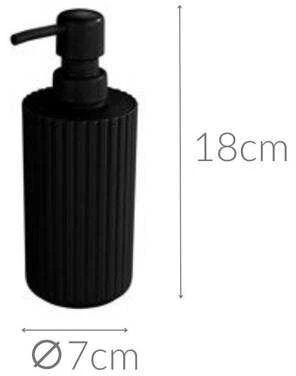 Dispenser for liquid soap, gel, Minas, juodos spalvos, WENKO