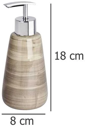 Wenko Muilo dozatorius Keraminis muilo dozatorius 360 ml keraminės smėlio spalvos
