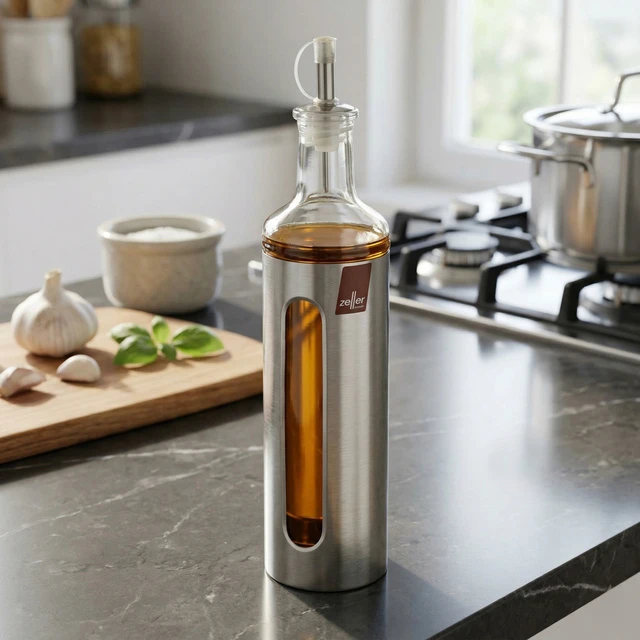 Dispenser for olive, vinegar, bottle, stainless steel, ZELLER