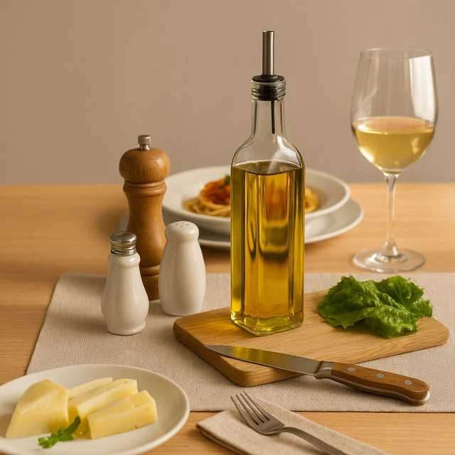 Dispenser for olive, vinegar, glass bottle, 500 ml, ZELLER