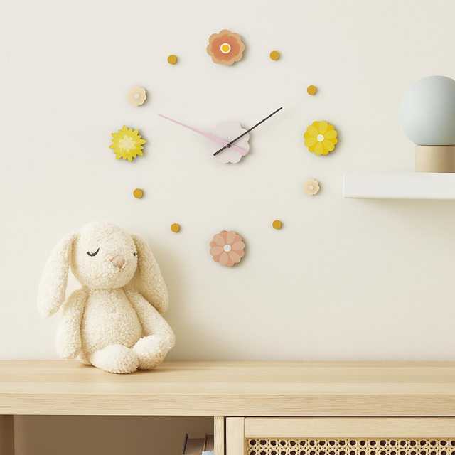 Kids Collection ZEGAR DIY WIELKOLOROWY DO POKOJU DZIECKA TWORZYWO SZTUCZNE 31 X 12 X 4 CM