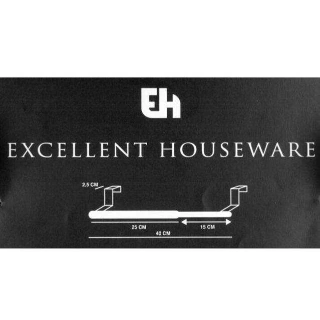 Excellent Houseware Bathroom Solutions Virtuvės rankšluosčių laikiklis, 25-40 cm, reguliuojamas, nerūdijančio plieno