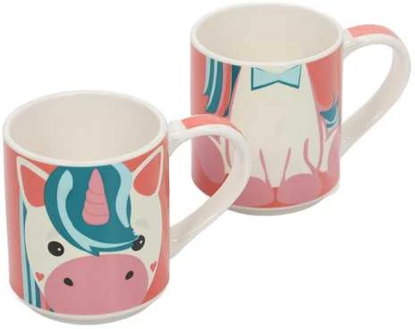 Cup&You Dovanų rinkinys: 2 porcelianiniai puodeliai vaikams, 2 x 265 ml