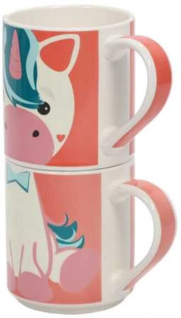 Cup&You Dovanų rinkinys: 2 porcelianiniai puodeliai vaikams, 2 x 265 ml