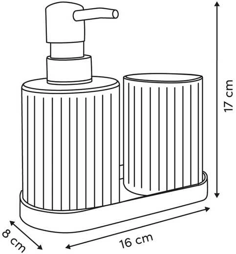 5five Simply Smart Dozatorius ir puodelis su padėklu, 300 ml