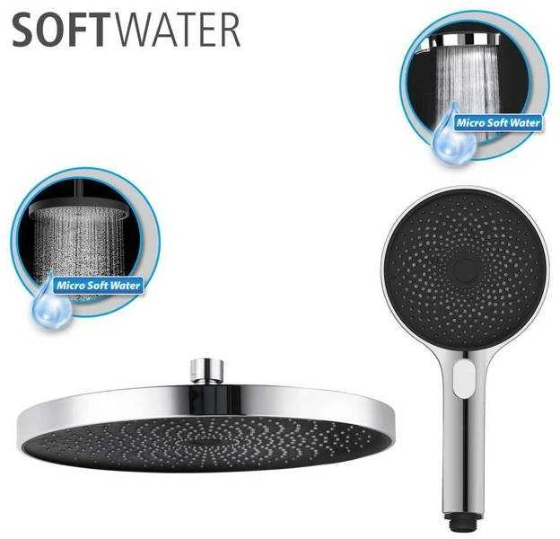 Dušo komplektas su lietaus dušu, Softwater funkcija, WENKO