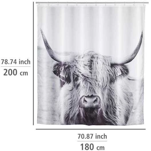 Wenko Dušo užuolaida YAK, 180 x 200 cm, poliesteris, VENKO
