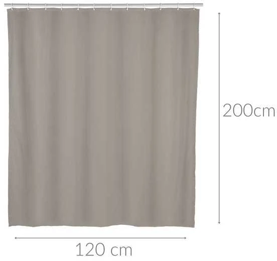 Dušo užuolaidos, PEVA, 120 x 200 cm, Allstar serija, smėlio spalvos