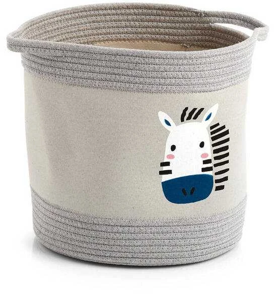 Zeller daiktų laikymo krepšelis "Zebra", medvilnė / poliesteris, 30x30 cm