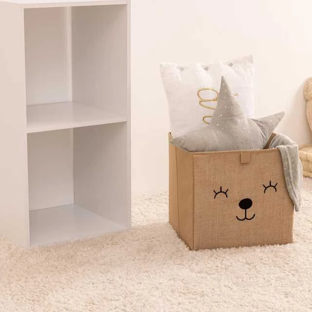 Atmosphera Džiuto žaislų dėžutė HAPPY PUPPY, 29 x 29 cm