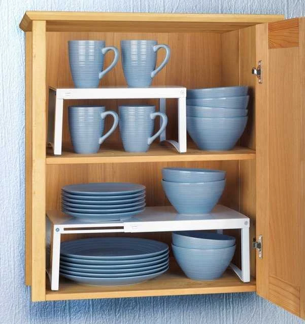 Maximex Easy Virtuvinės spintelės lentyna ant kojelių, metalinis užpildas patogiam laikymui - reguliuojamas plotis, 30-54 x 25 x 15 cm