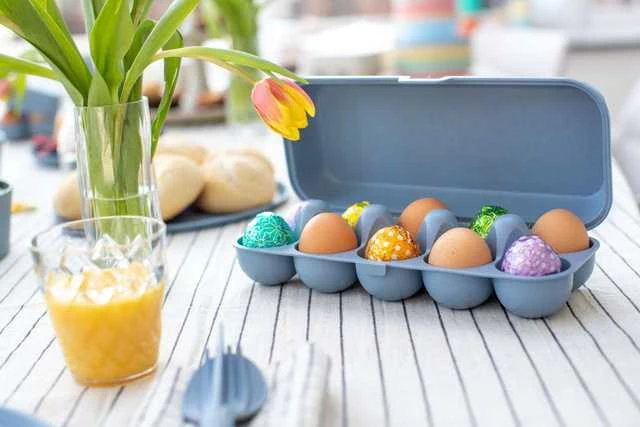 Koziol EGGS TO GO kiaušinių konteineris, 10 kiaušinių, OŽKAS