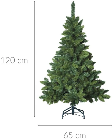 Fééric Lights and Christmas Artificial dense Christmas medžio with a stand, žalias, 120 cm