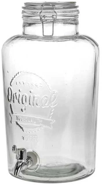 Excellent Houseware Stiklainis su kraneliu stiklinis 8 l