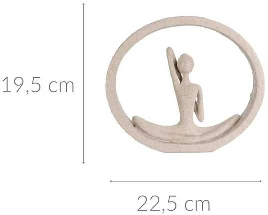 Home Styling Collection Figūrėlė joga, aukštis 19,5 cm