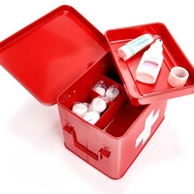 First Metalinis pirmosios pagalbos vaistinėlė, medicininė dėžutė, 22x16x16 cm, ZELLER