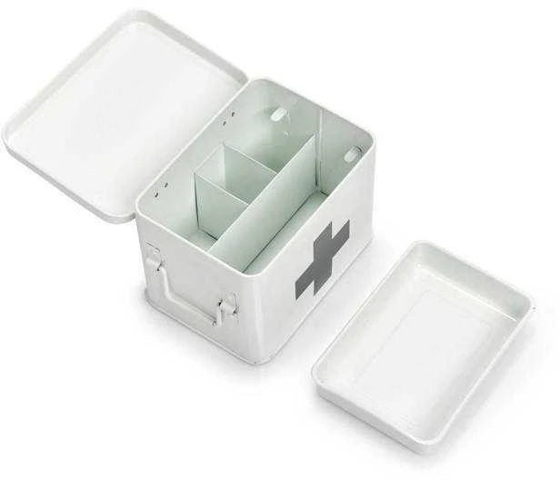 First Metalinis pirmosios pagalbos vaistinėlė, medicininė dėžutė, 22x16x16 cm, ZELLER