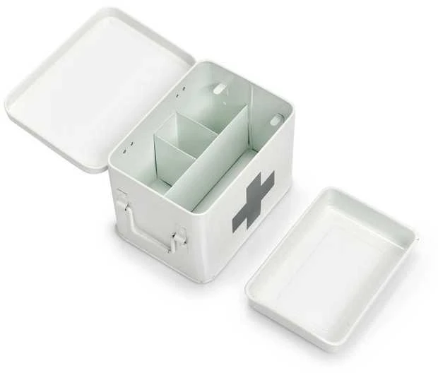 First Metalinis pirmosios pagalbos vaistinėlė, medicininė dėžutė, 22x16x16 cm, ZELLER