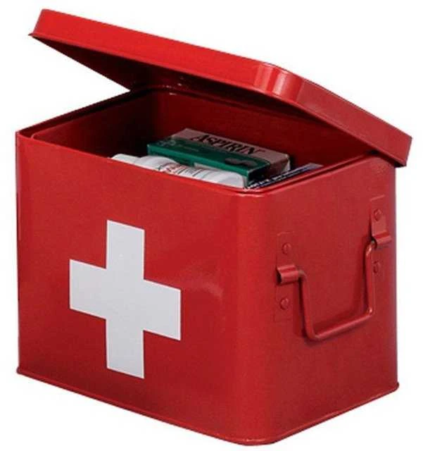 First Metalinis pirmosios pagalbos vaistinėlė, medicininė dėžutė, 22x16x16 cm, ZELLER