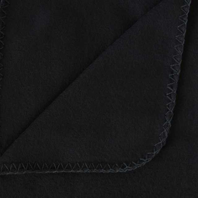 Atmosphera Fleece Minkšta juoda vilna antklodė, užvalkalas ant lovos, pledas ant lovos, pledas ant sofos, lovatiesė, antklodė, juoda antklodė, lovatiesė