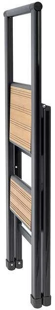 Folding ladder juodas, 2 degrees, WENKO