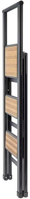 Folding ladder juodas, 3 degrees, WENKO